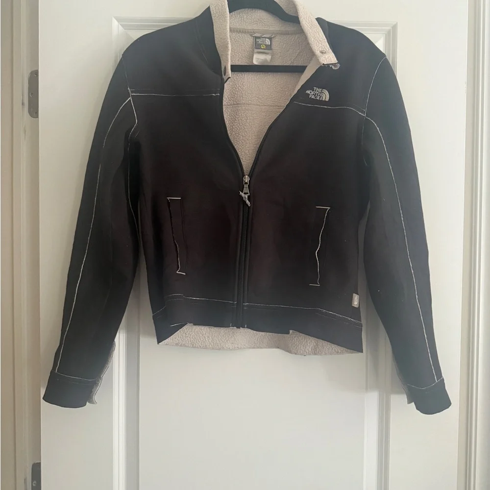 North Face Jacket Womens Black A5 Series Fleece Lined Full Zip Outdoors M - Picture 7 of 9